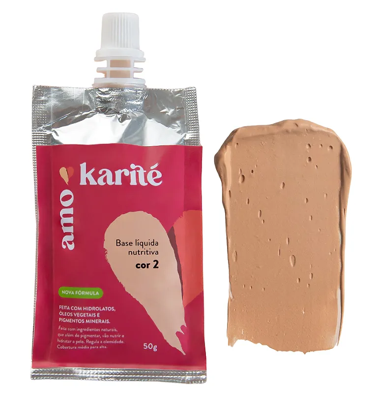 AmoKarité Base Líquida Nutritiva - Cor AK 2.0 - 50g