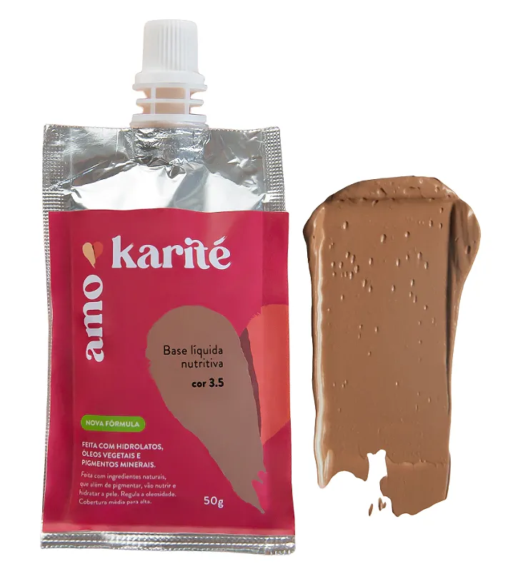 AmoKarité Base Líquida Nutritiva - Cor AK 3.5 - 50g