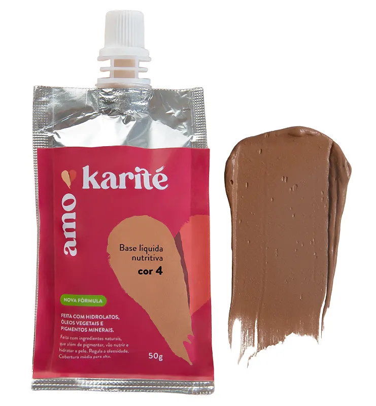 AmoKarité Base Líquida Nutritiva - Cor AK 4.0 - 50g