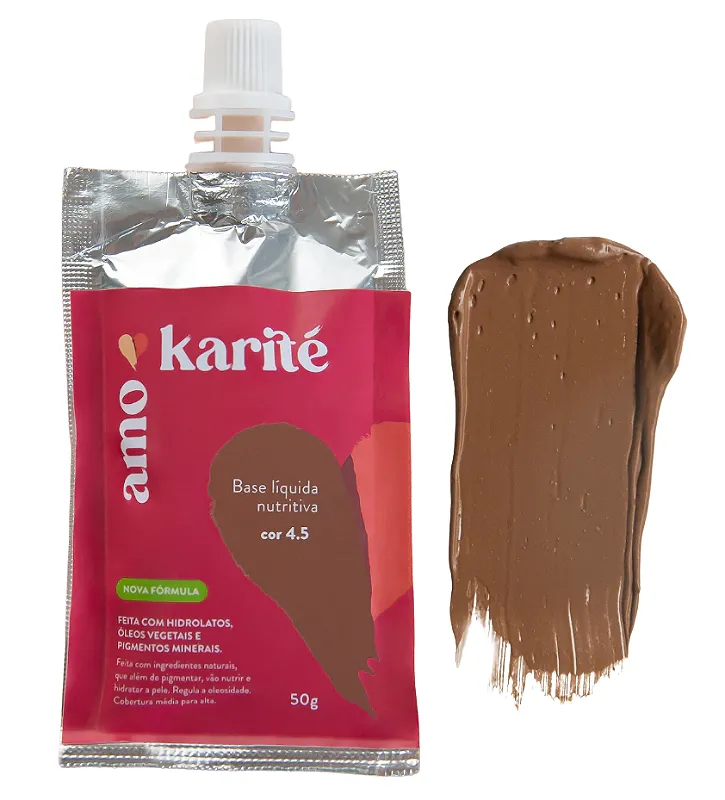 AmoKarité Base Líquida Nutritiva - Cor AK 4.5 - 50g
