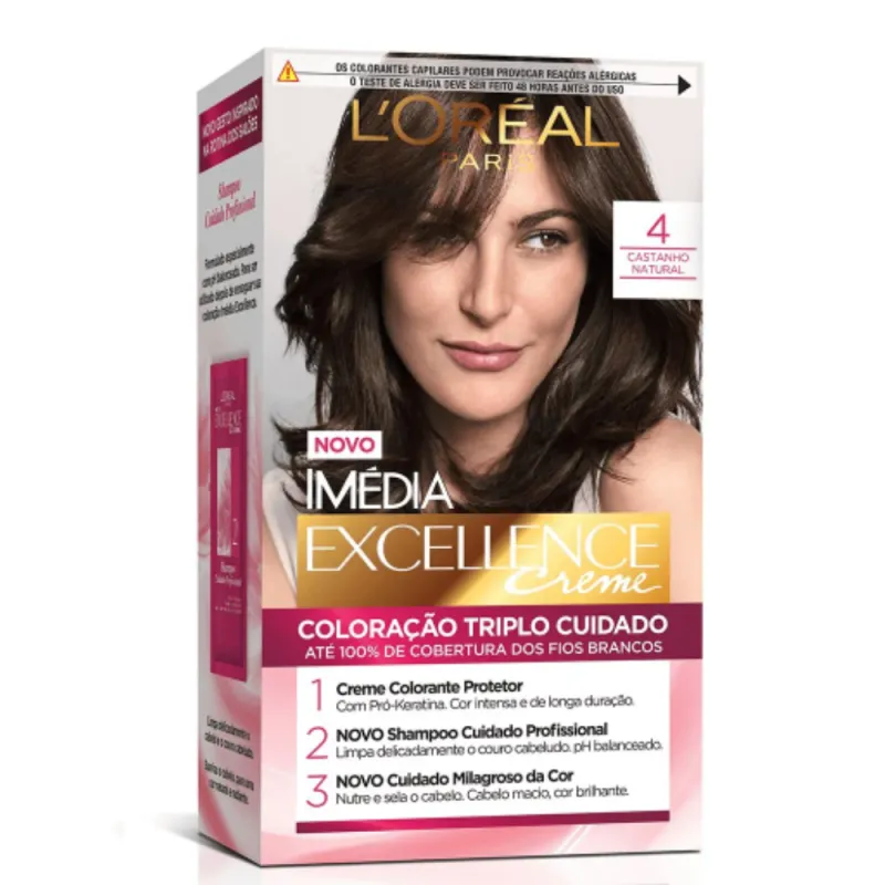 Imedia Excellence Coloração kit 4 Castanho Natural