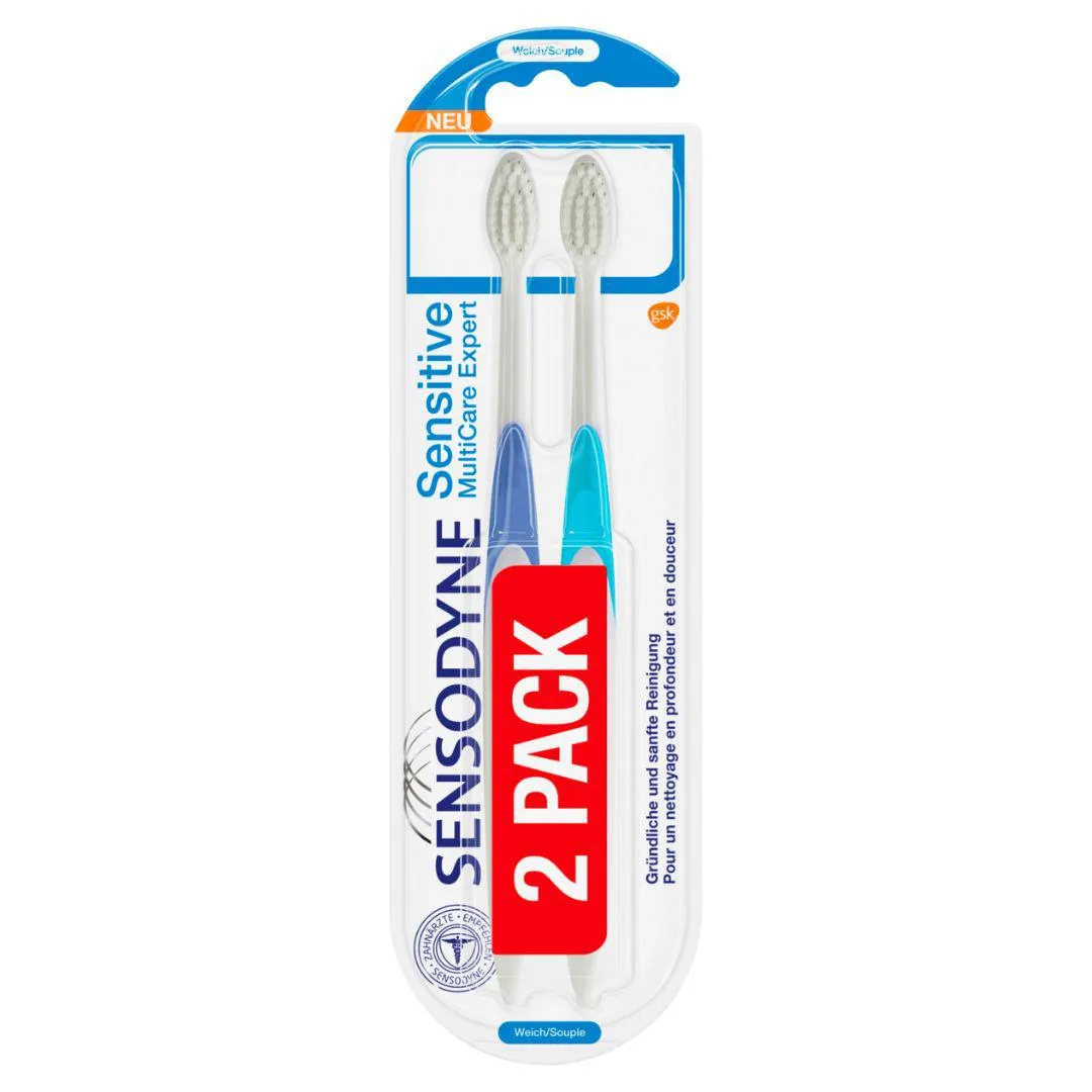 Sensodyne multice dentes de dentes sensíveis - 2 PCs macios