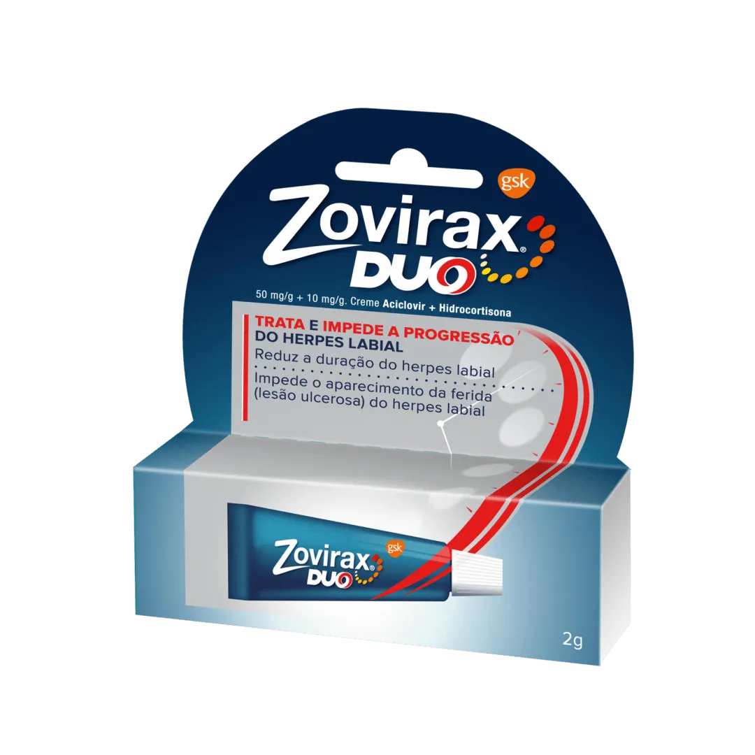 Zovirax Duo, 50/10 mg/g-2g Creme Bisnaga