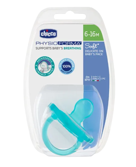 Chicco Chupeta Physio Soft 6-16 meses Azul