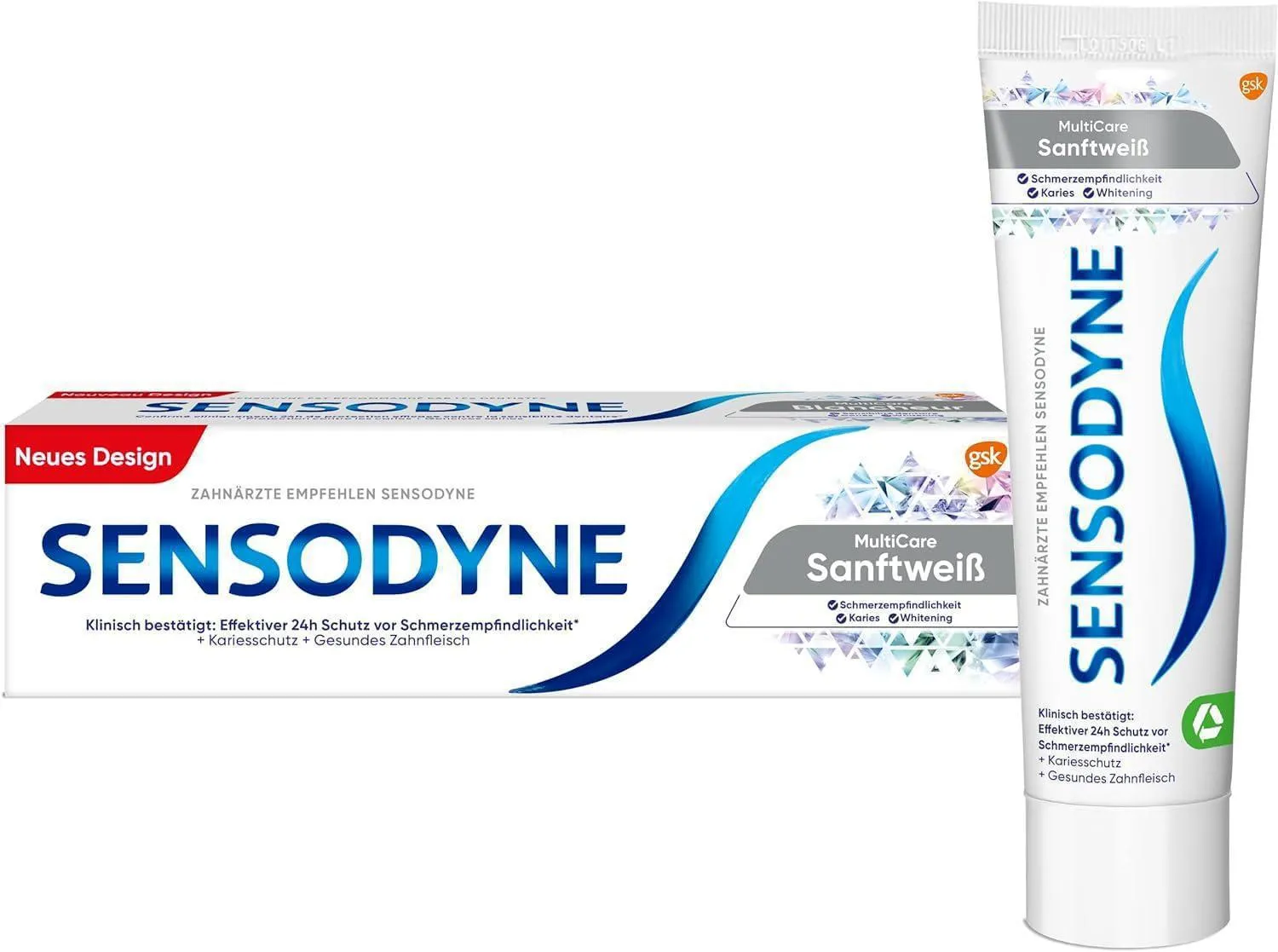 Sensodyne multice creme dental branco suave 75 ml