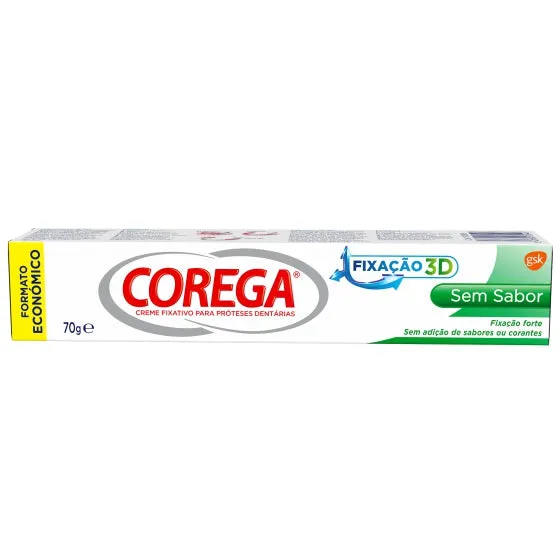 Corega Creme Fixador Prótese S/Sabor 70 G