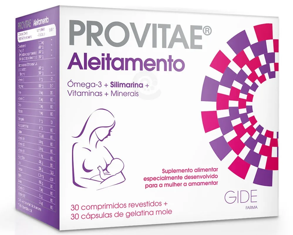 Provitae Aleitamento 60 Cápsulas (30 amarelas + castanhas)