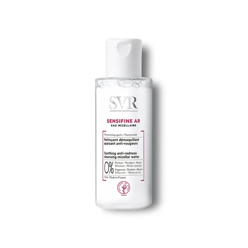 SVR Sensifine AR Eau Micelar 75mL – Limpeza Suave Anti-Vermelhidão