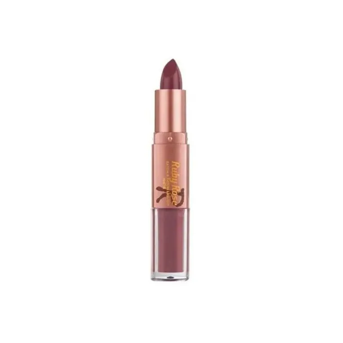 Batom Ruby Rose Liquido Duo Matte Cor 074