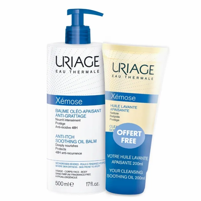 Uriage Xémose Bálsamo 500 mL + Óleo Lavante 200 mL
