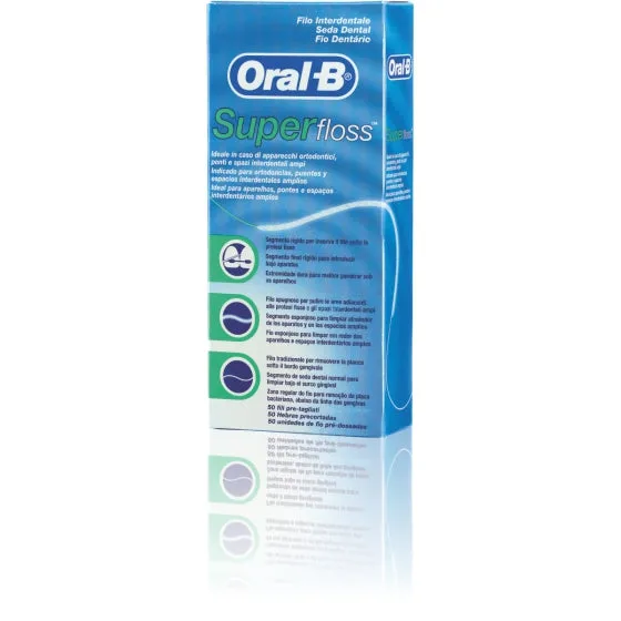 Oral B Fio Dentário Superfloss 50m