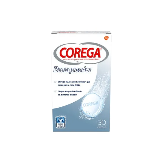 Corega Branqueador Comprimido Efervescente X 30