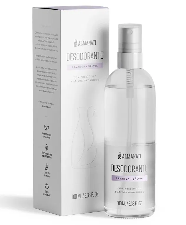Almanati Desodorante Natural Lavanda e Sálvia Spray 100ml