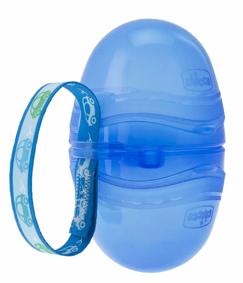 Chicco Porta Chupeta Duplo Azul
