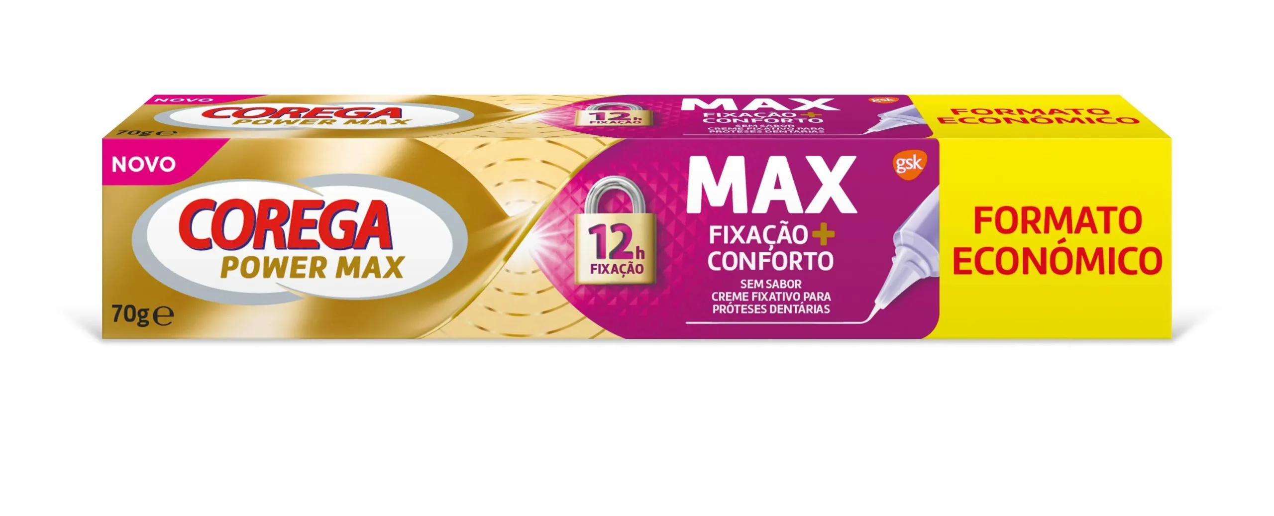 Corega Power Max Creme de Fixação e Conforto 70g