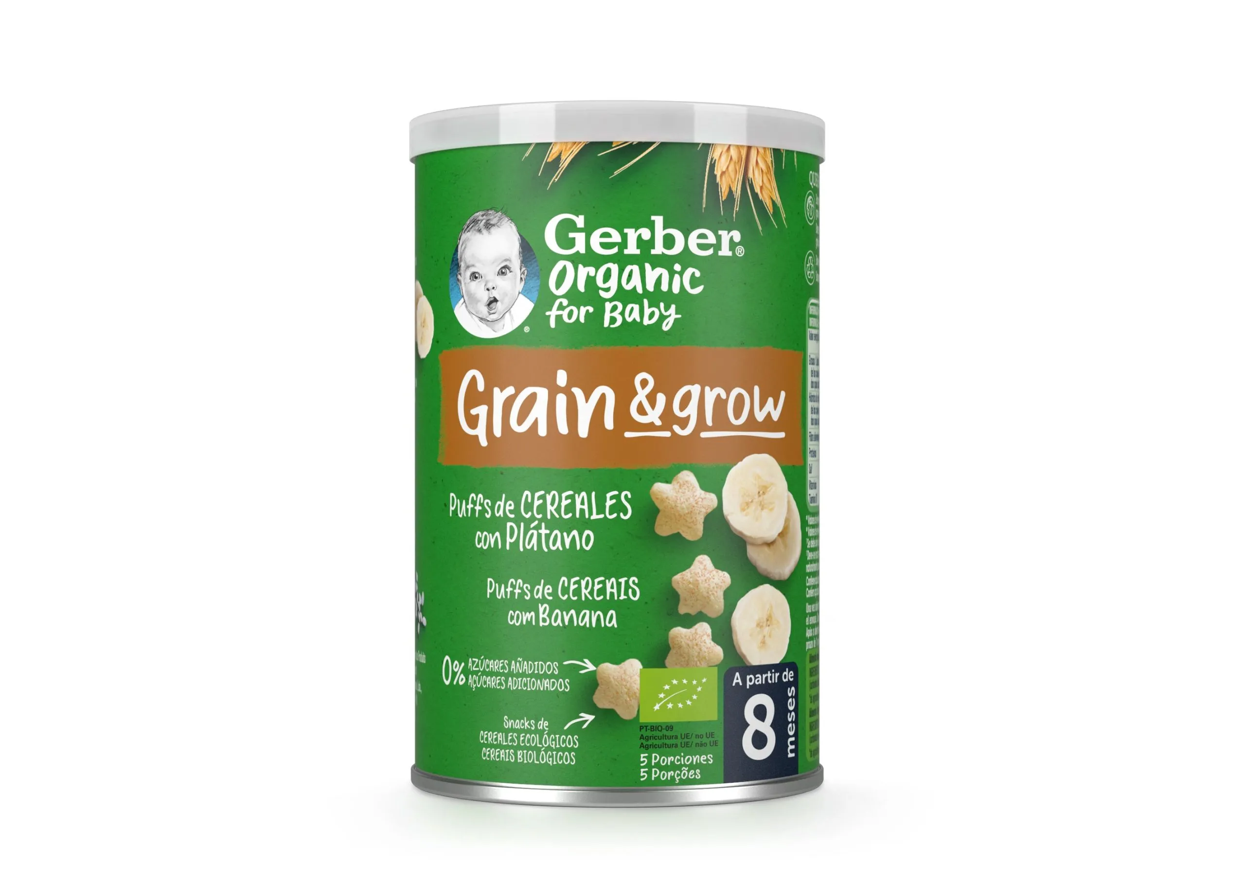 Nestlé Gerber Organic Nutripuffs Banana (+8m) 35g