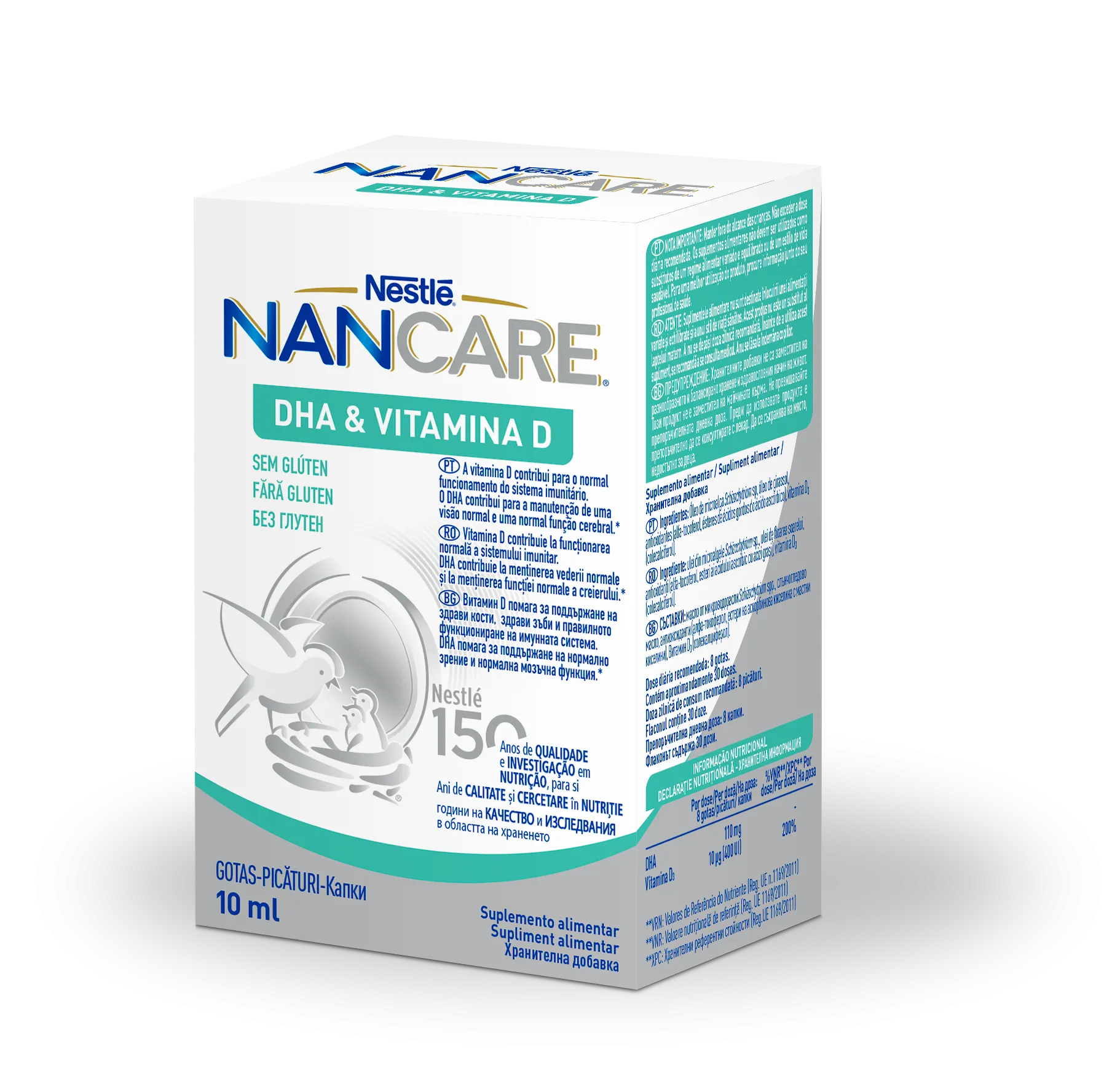Nestlé Nancare DHA + Vitamina D 10 mL