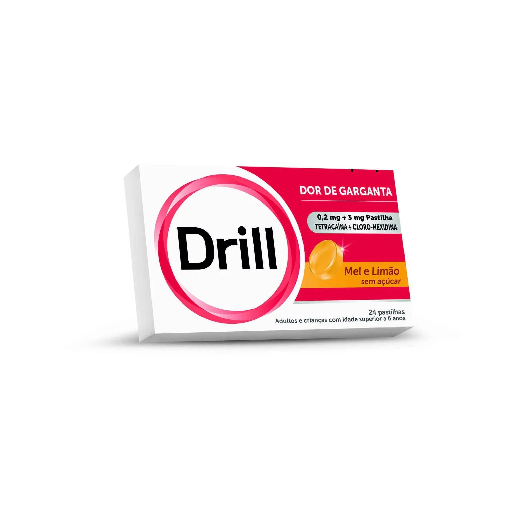 Drill Pastilhas Mel Limão 24 Unidades