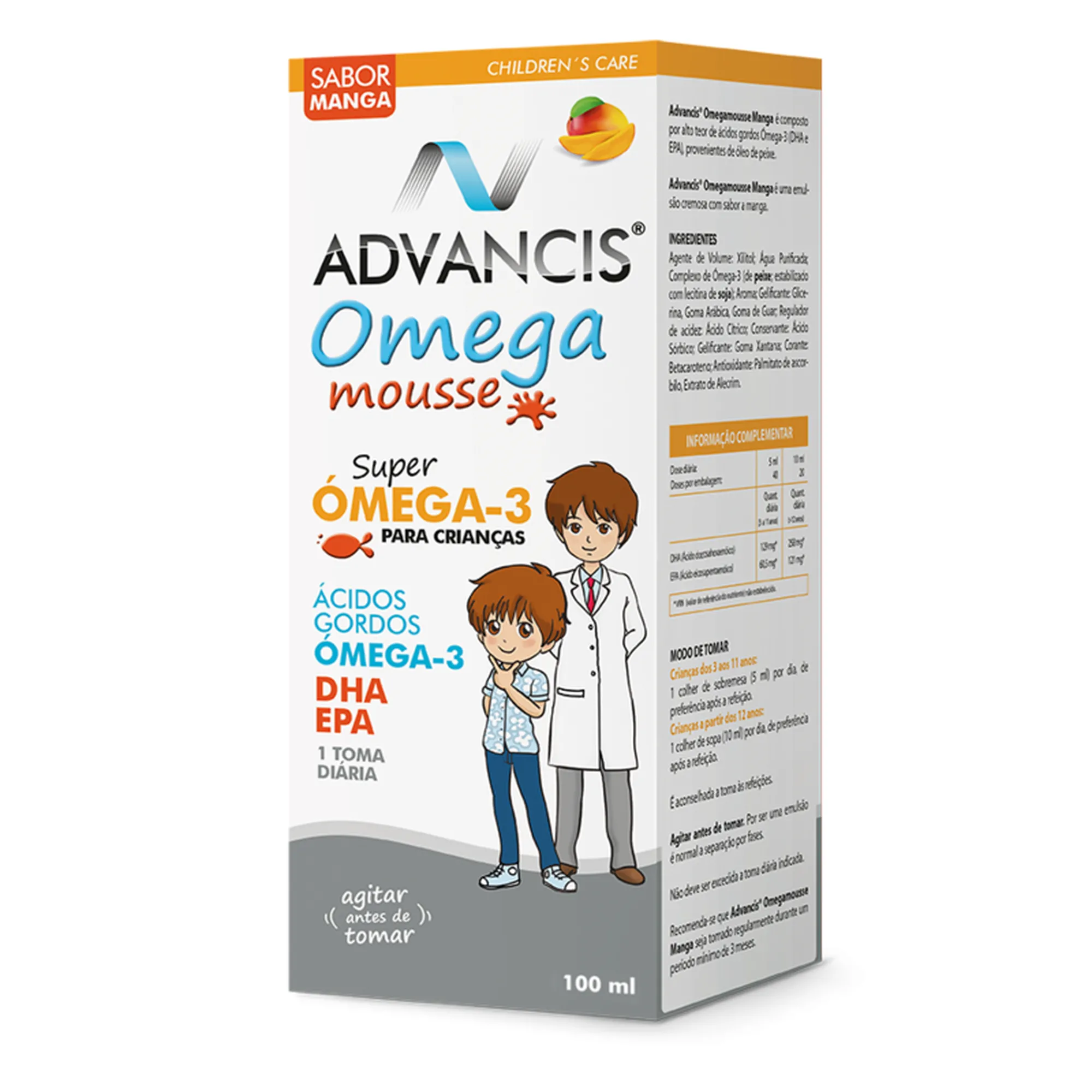 Advancis Omega Mousse – Suporte ao Desenvolvimento Cognitivo e Visual 100ml