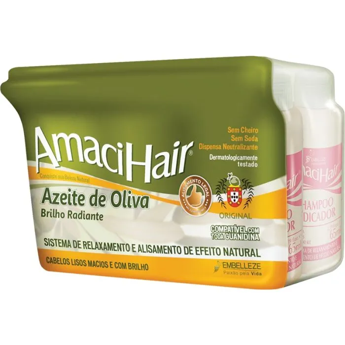 Creme Alisante Amacihair Azeite De Oliva - 220G