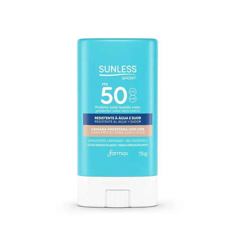 SUNLESS SPORT PROTETOR SOLAR ROSTO FPS50 15G