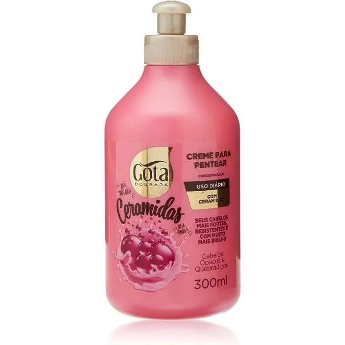 Creme Para Pentear Gota Dourada 300mL Ceramidas