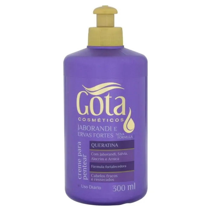 Creme Pentear Gota Dourada Queratina 300mL