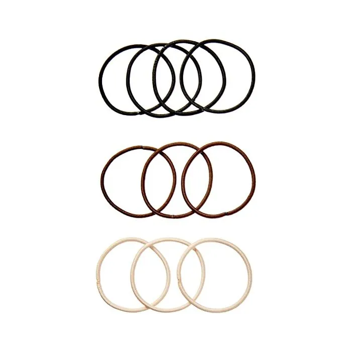 Elástico De Cabelo Ricca Sem Metal Basic 10 Unidades