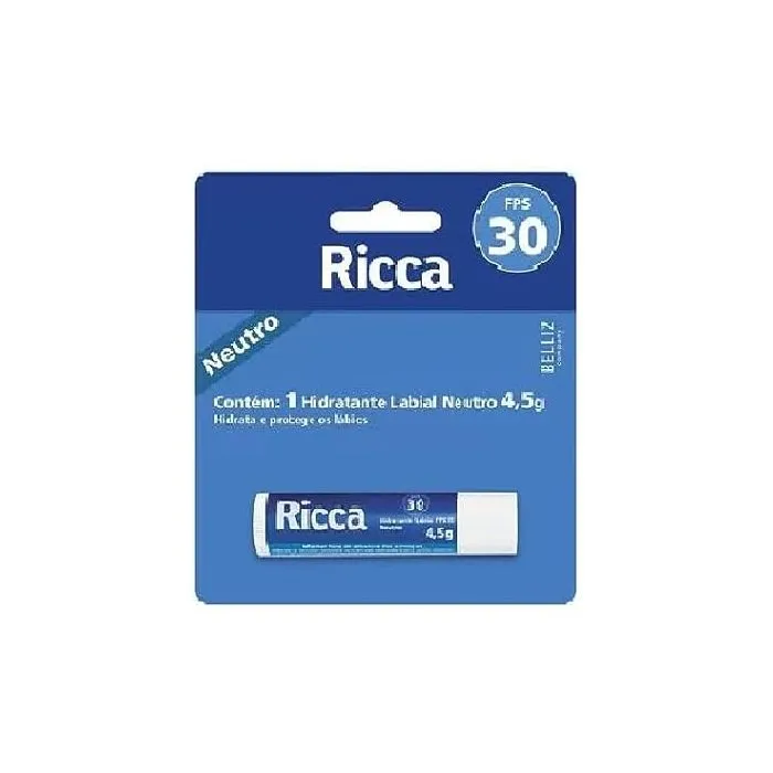 Ricca 2200, Hidratante Labial Fps30 Neutro Blister, 4.5G