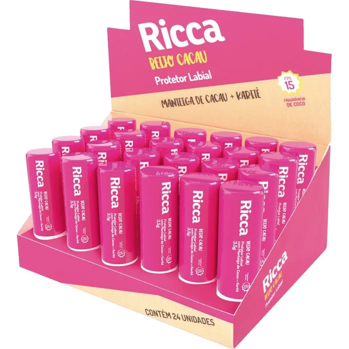 Protetor Labial Ricca Cacau+Karite