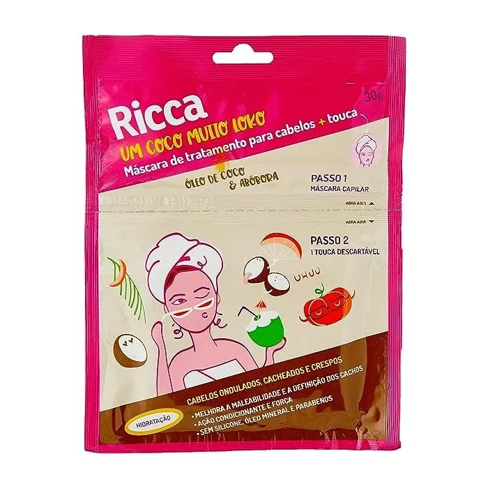 Máscara Capilar Ricca Hidratação Óleo Coco+Abob