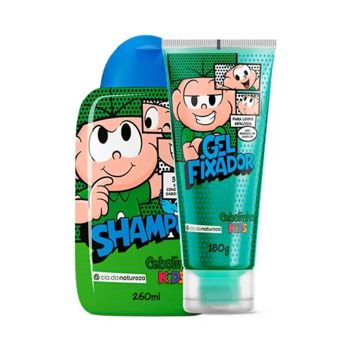 Kit Cia Da Natureza Sh+Gel Fixador Cebolinha Un