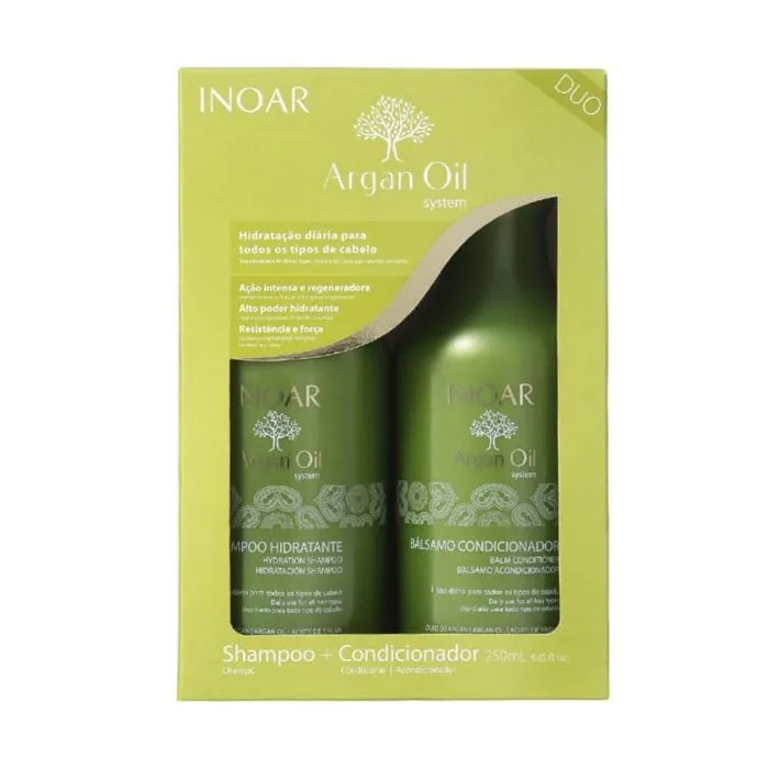 Kit Inoar Argan Oil Shampoo 250mL Condicionador 250mL