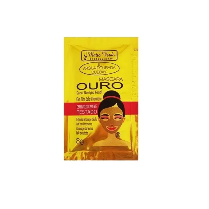 Máscara Facial Ouro 8G Super Nutrição