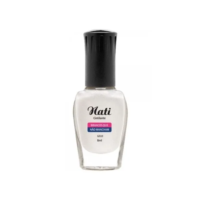 Esmalte Nati Perfumado Brancos 8mL Gelo