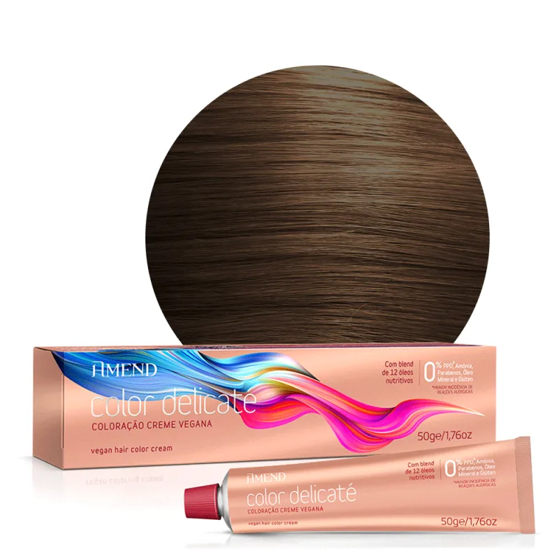 Amend Tintura Color Delicaté 8.4 LOURO CLARO ACOBREADO 50G