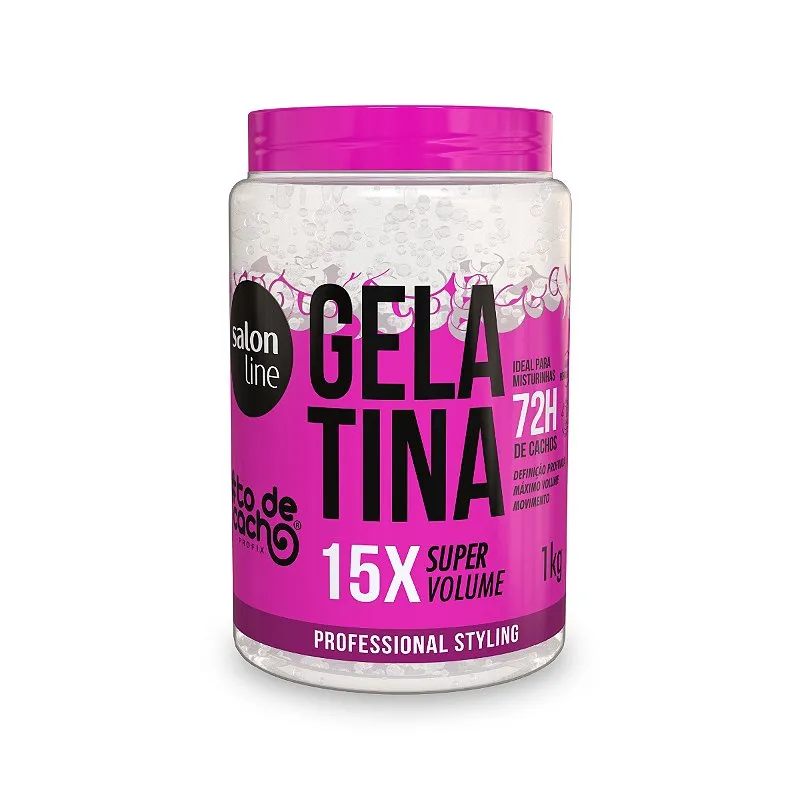 Gelatina Super Volume Cachos 72h de Definição 1Kg Salon Line