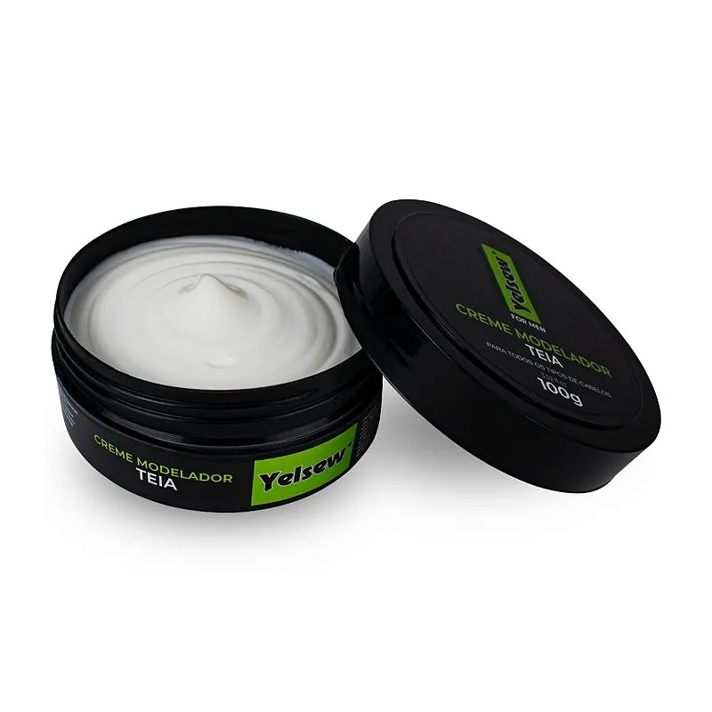 Creme Modelador Teia Concentrado Pomada Cabelo Definido Penteados Finalização Hidratação Antifrizz 100g Yelsew
