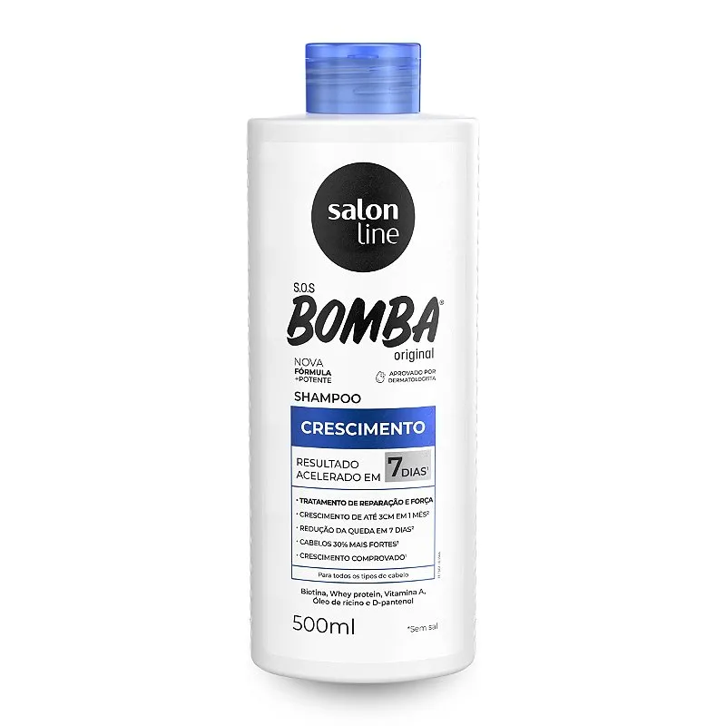 Shampoo Sos Bomba Crescimento Acelerado Salon Line 500ml