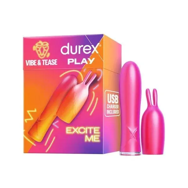 Durex Vibe & Tease – Vibrador com Ponta Estimuladora 2 em 1