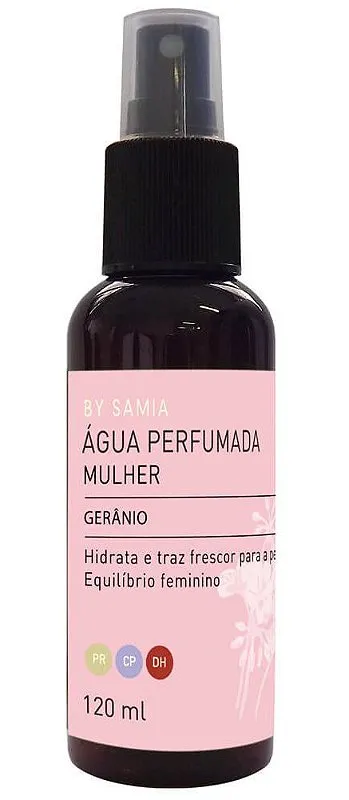 By Samia Mulher Água Perfumada com Gerânio 120ml