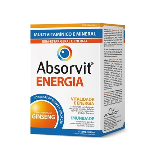Absorvit Energia x 30 Comprimidos