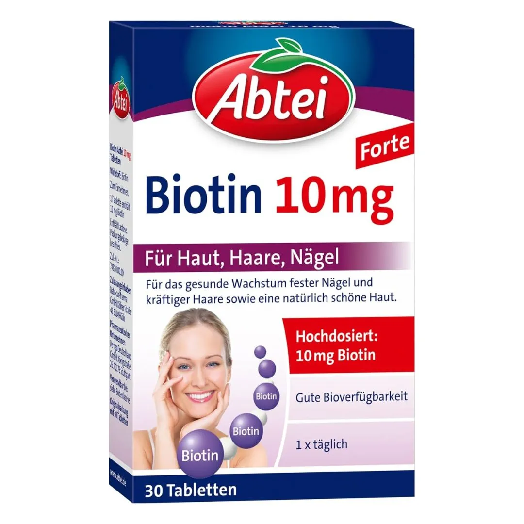 Abtei biotina 10 mg 30 tampa