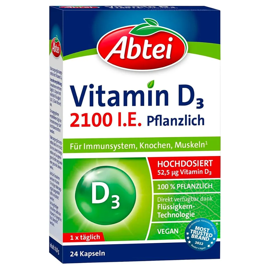 Abtei Vitamina D3 Vegan 24 Cap
