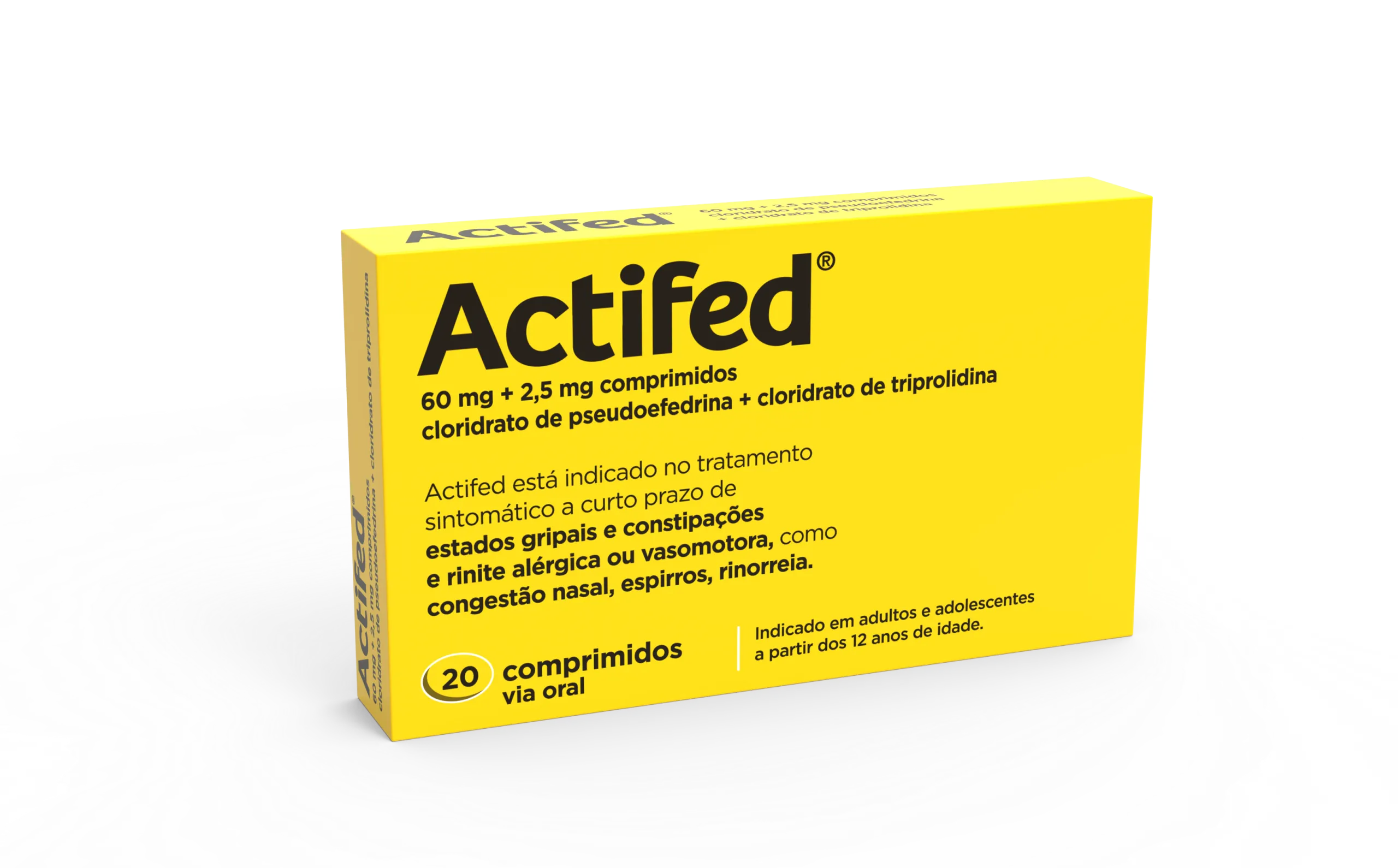 Actifed Descongestionante 60/2,5 mg – 20 Comprimidos