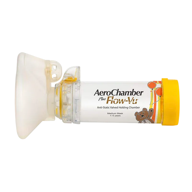 Aerochamber Plus Flow-Vu Máscara Média 1-5 Anos