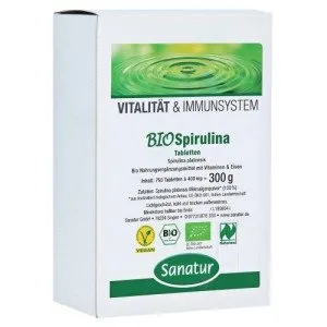 Biospirulina microalgae 400 mg de recarga. 750 PCs