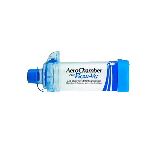 Aerochamber Plus Flow-Vu Bocal Azul