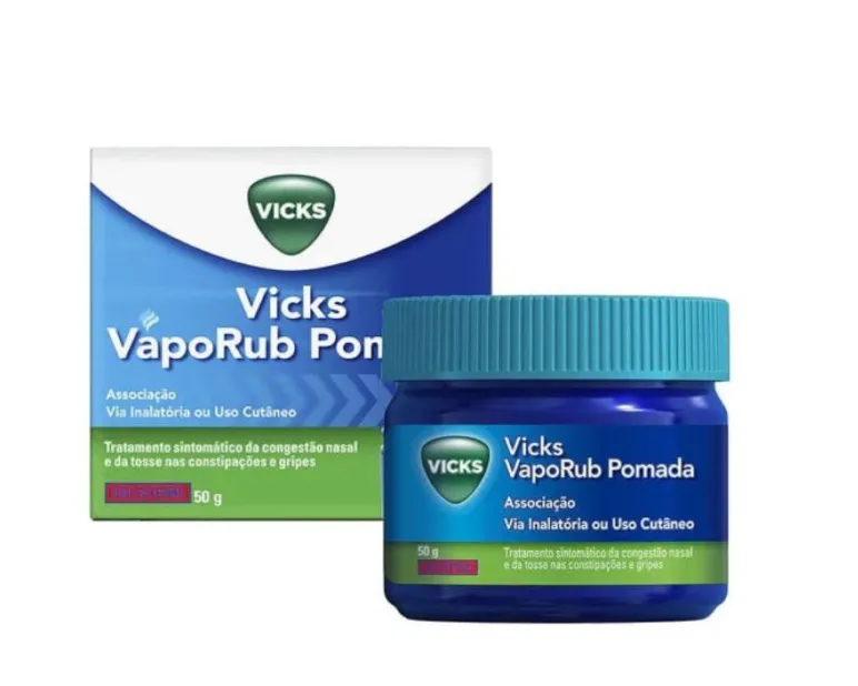 Vicks Vaporub Pomada 50g | Alívio Rápido da Congestão Nasal e Tosse