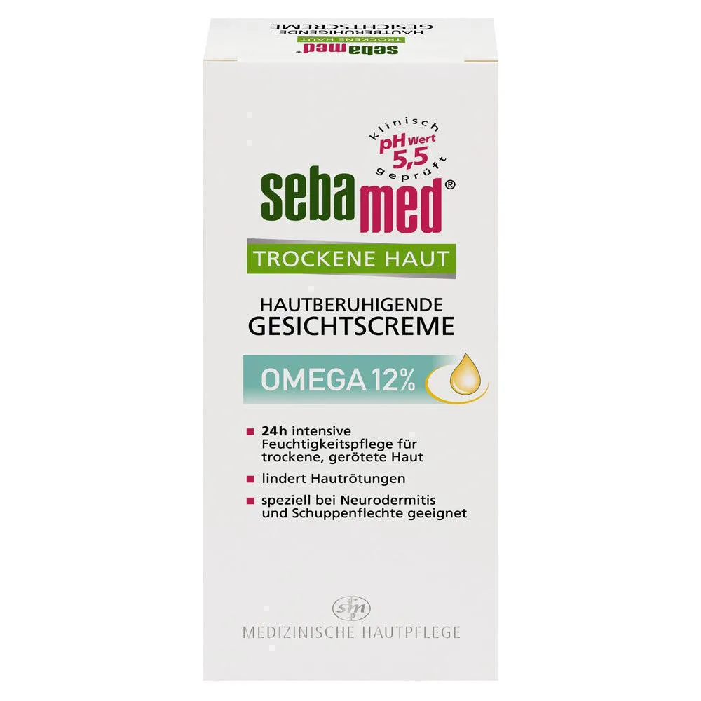 Sebamed Skin seco Creme de rosto calmante ômega 12% 50 ml